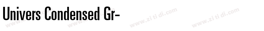 Univers Condensed Gr字体转换